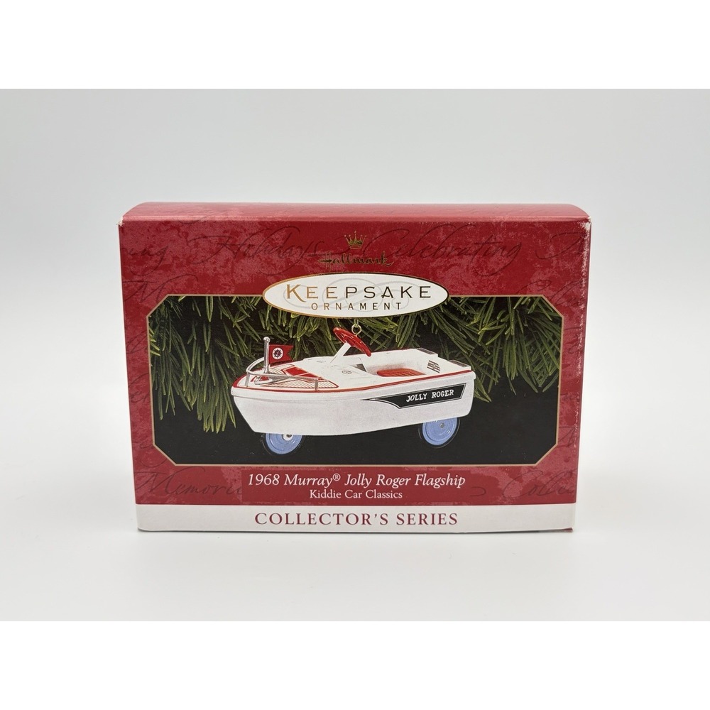 1999 Hallmark Keepsake Ornament 1968 Murray Jolly Roger Flagship Kiddie Car New